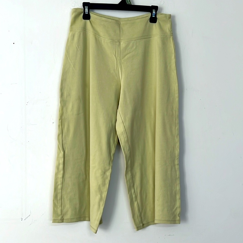 🌞Soma Signature soft yellow/greek capris sweatpants yoga pants loose leg S